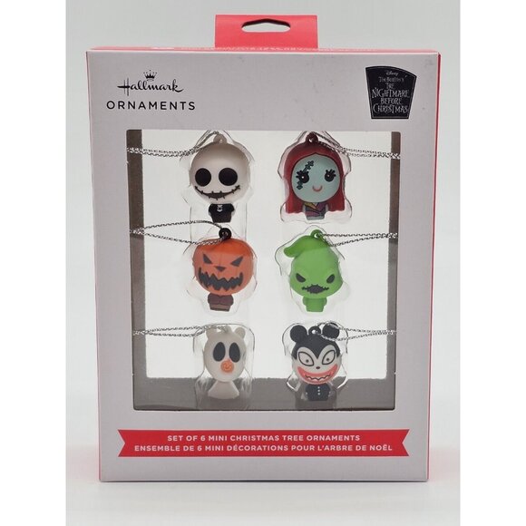 Hallmark Disney The Nightmare Before Christmas Set of 6 Mini Ornaments - Picture 1 of 10